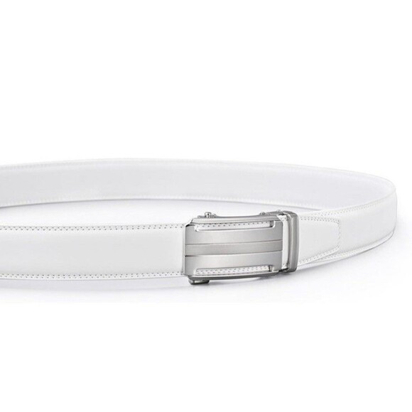 COPY - Mens White Ratchet Belt Belts For Men Adjustable Automatic Buckle 40” To… - Picture 2 of 8